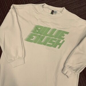 H&M Divided Billie Eilish‎ Oversized Long Sleeve Sweatshirt Dress